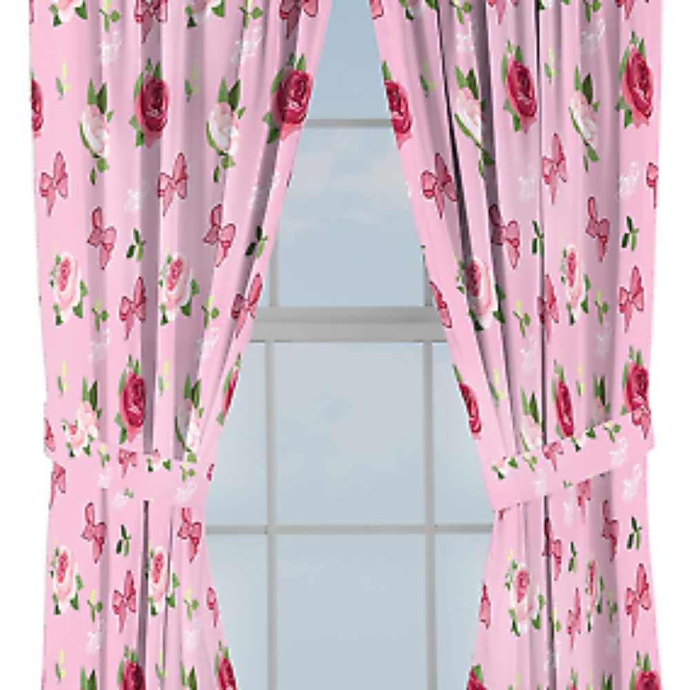 Jojo Siwa Rose's & Bows 4pc. Set Drapery